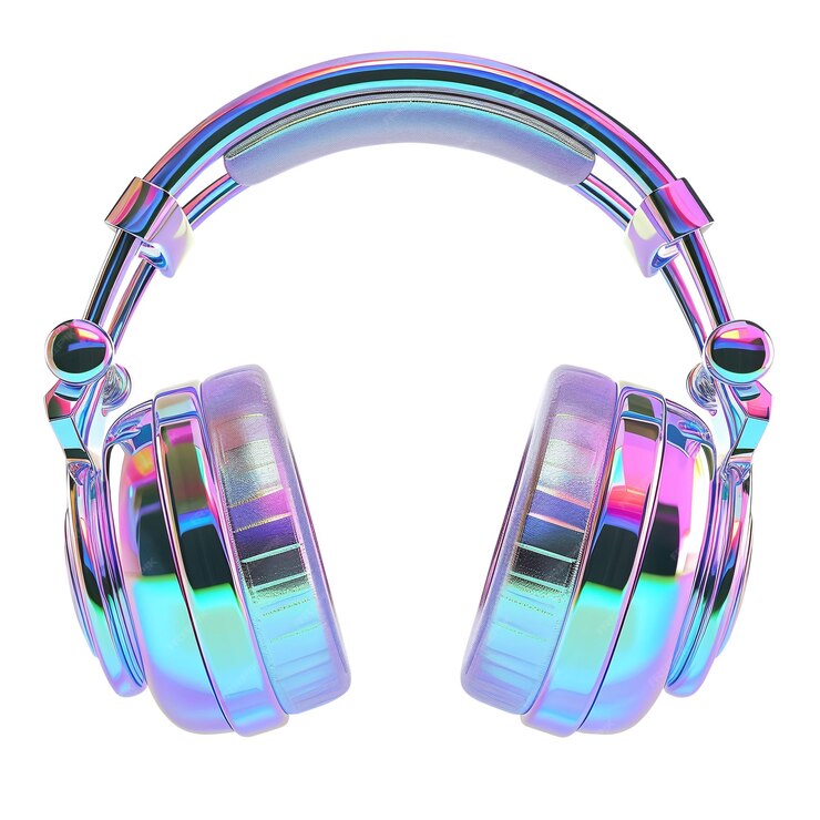 Chrome Stereo Headphones