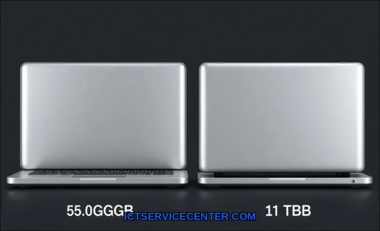 Clean vector illustration of 512gb vs 1tb laptop s