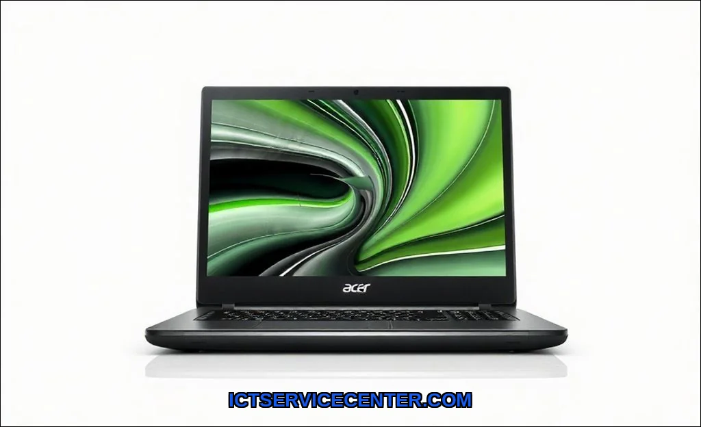 Clean vector illustration of acer aspire vs nitro