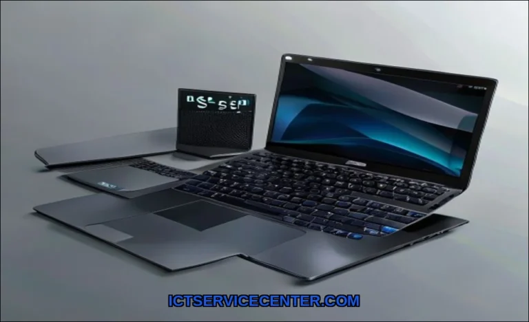 Clean vector illustration of asus vs dell laptop