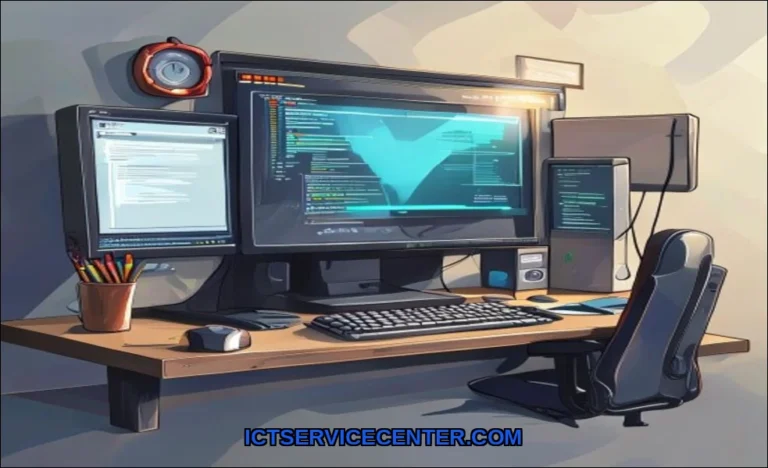 Clean vector illustration of basic computer skills