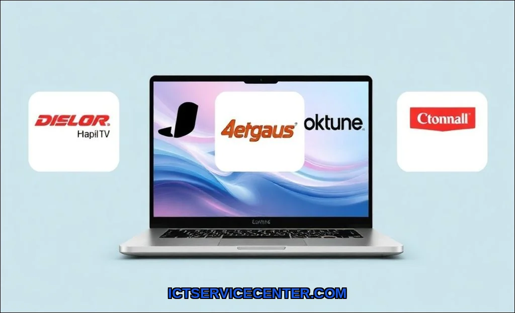 Clean vector illustration of best laptop brands ra