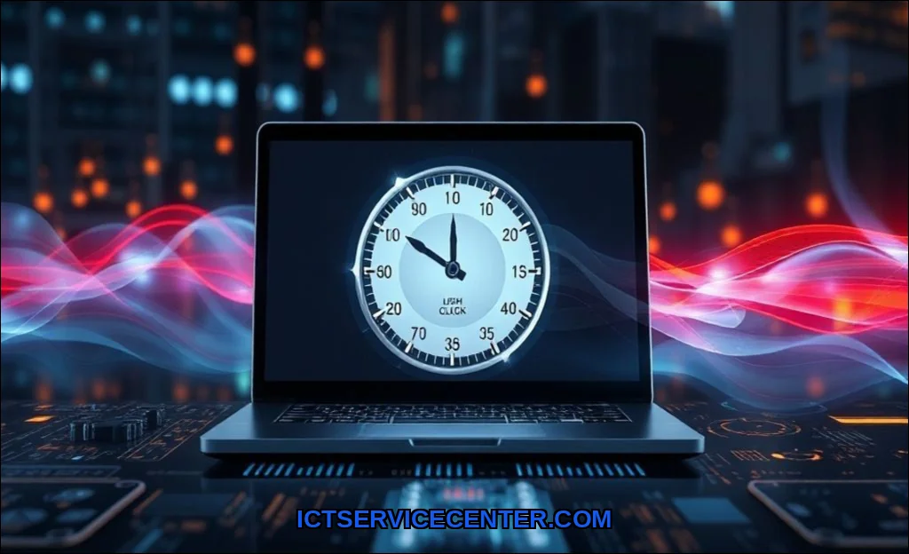 Clean vector illustration of high clock speed vs m