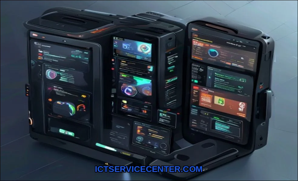 Clean vector illustration of how dual boot system 