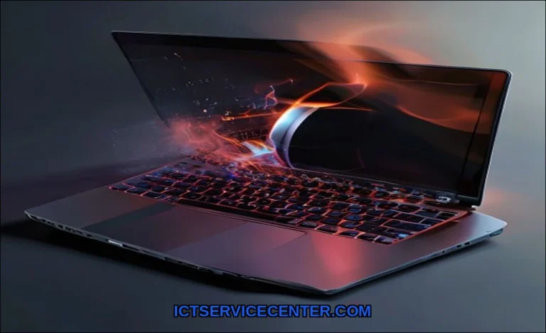 Clean vector illustration of how laptop heating af