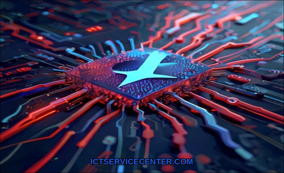 Clean vector illustration of how malware affects p