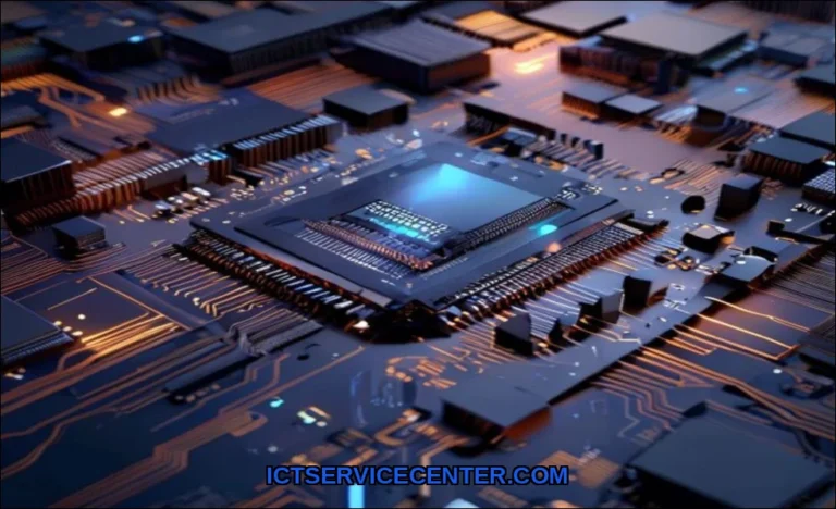 Clean vector illustration of how modern processors