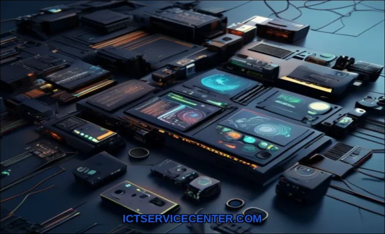 Clean vector illustration of how peripherals inter