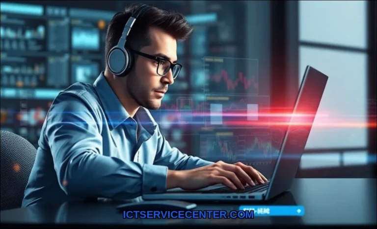 Clean vector illustration of how software affects