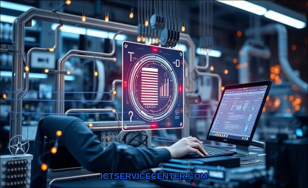 Clean vector illustration of how software efficien