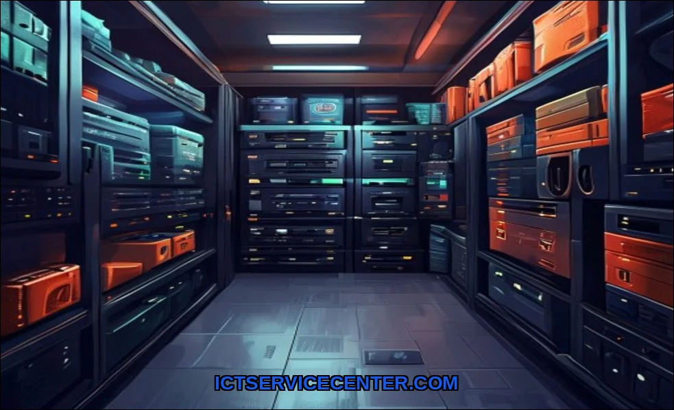 Clean vector illustration of how storage bandwidth
