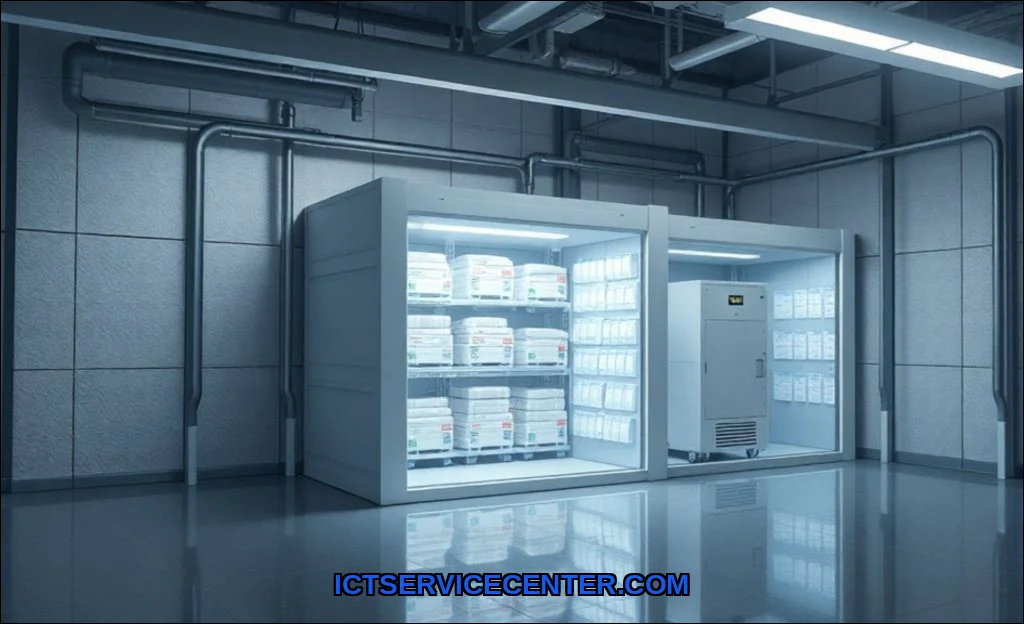 Clean vector illustration of how storage type impa