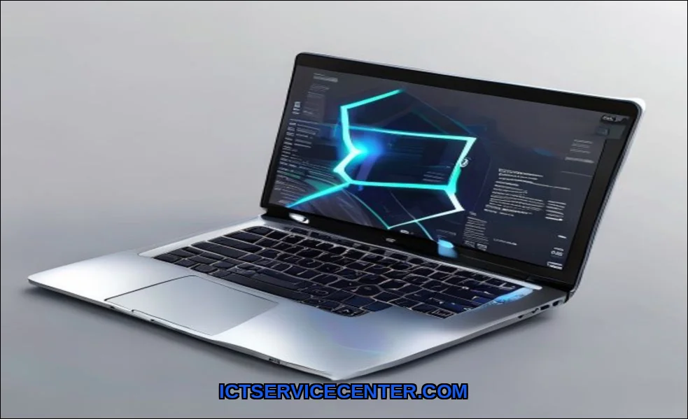 Clean vector illustration of choose laptop connect