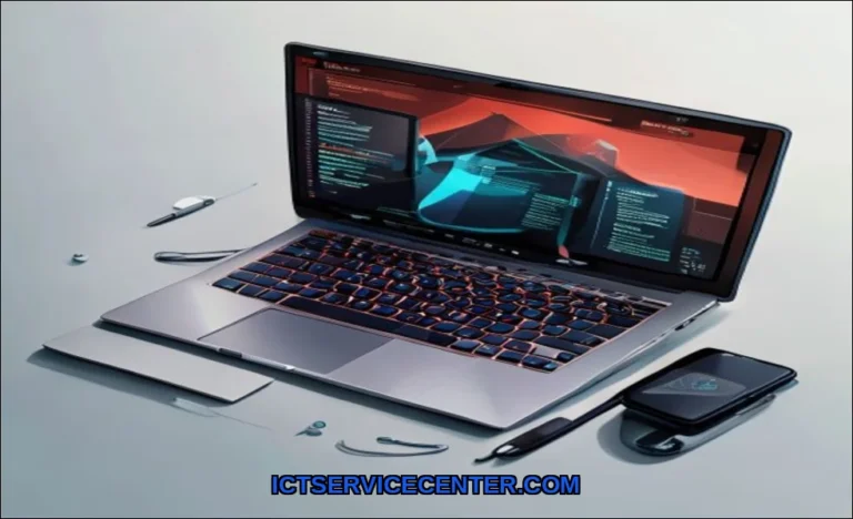 Clean vector illustration of choose laptop repair