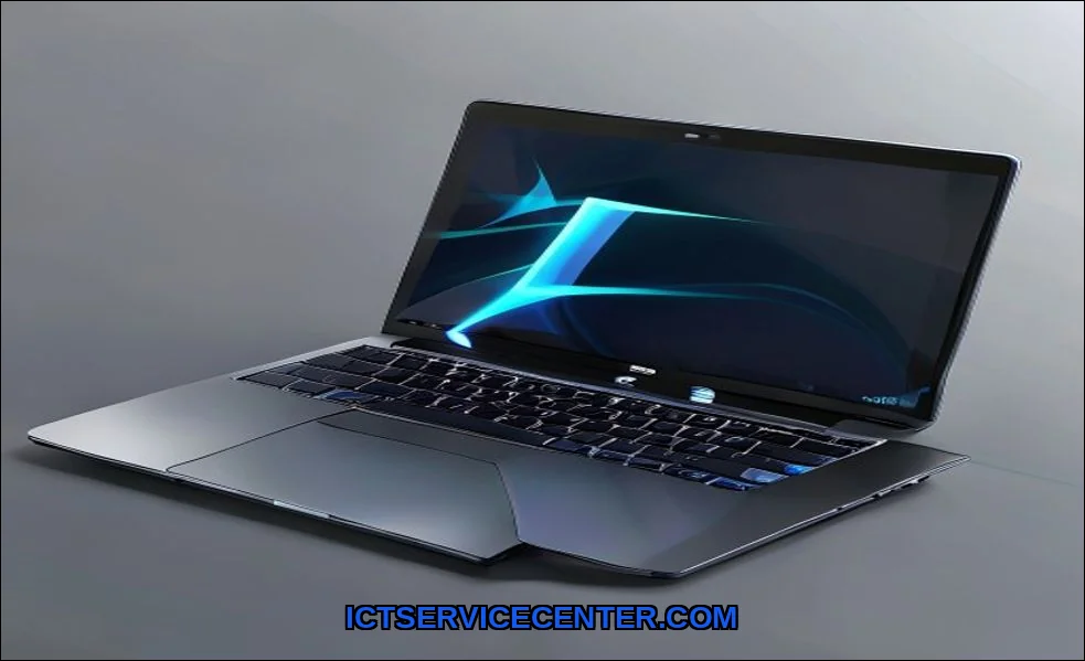 Clean vector illustration of choose laptop with lo
