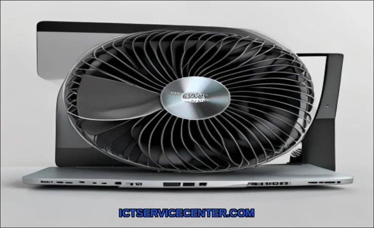 Clean vector illustration of clean laptop fan prop