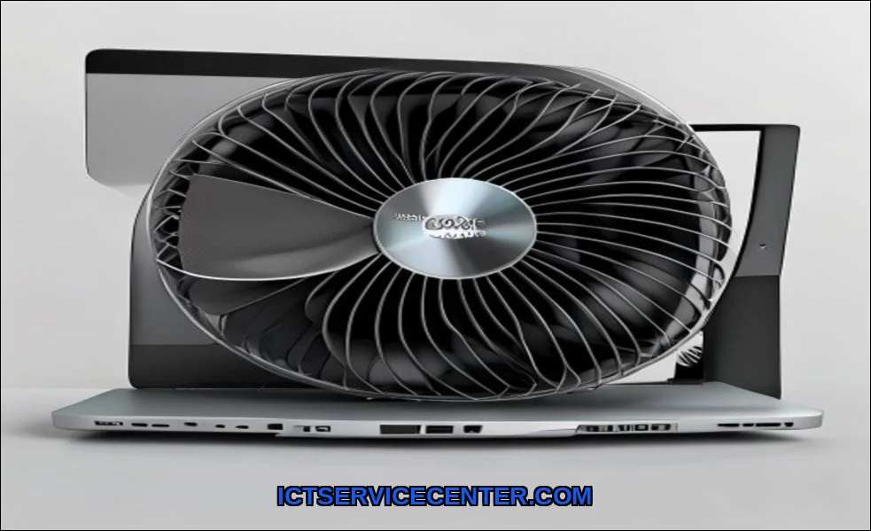 Clean vector illustration of clean laptop fan prop