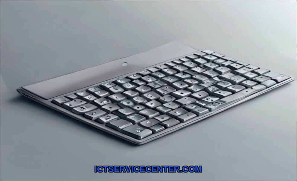 Clean vector illustration of clean laptop keyboard
