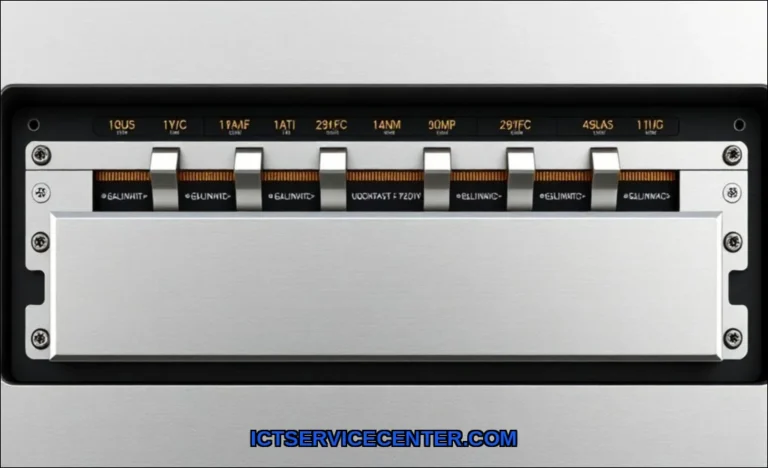 Clean vector illustration of clean laptop ram slot