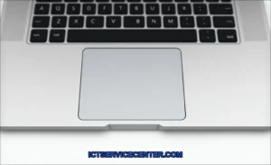 Clean vector illustration of clean laptop touchpad