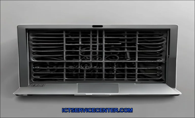 Clean vector illustration of clean laptop vents an