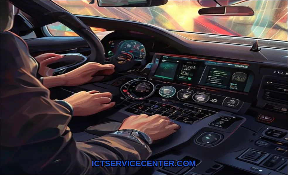 Clean vector illustration of fix driver issues on 