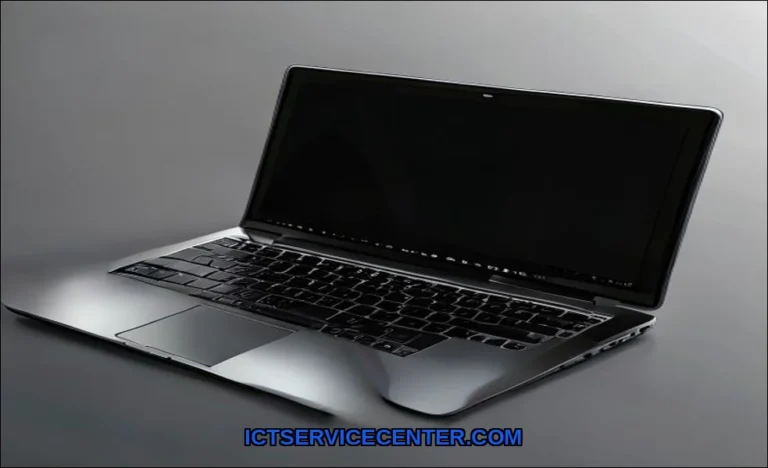 Clean vector illustration of fix laptop black scre