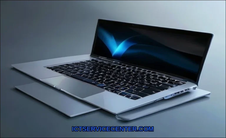 Clean vector illustration of fix laptop cursor iss