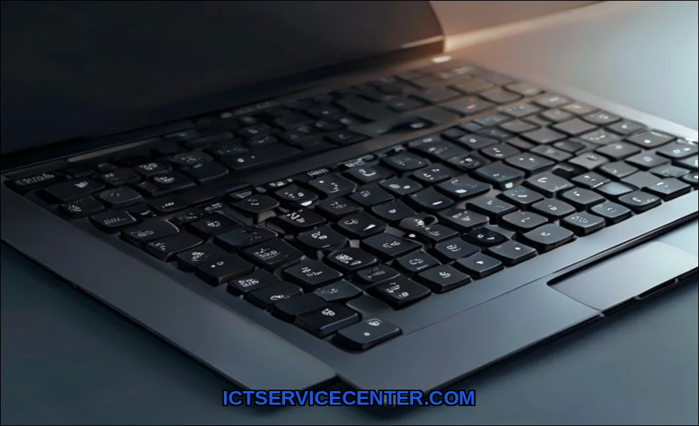 Clean vector illustration of fix laptop keyboard n