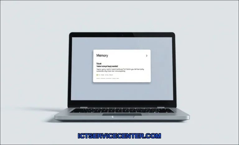 Clean vector illustration of fix laptop memory iss