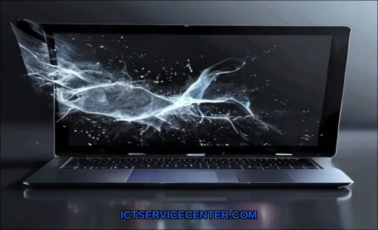 Clean vector illustration of fix laptop screen fli
