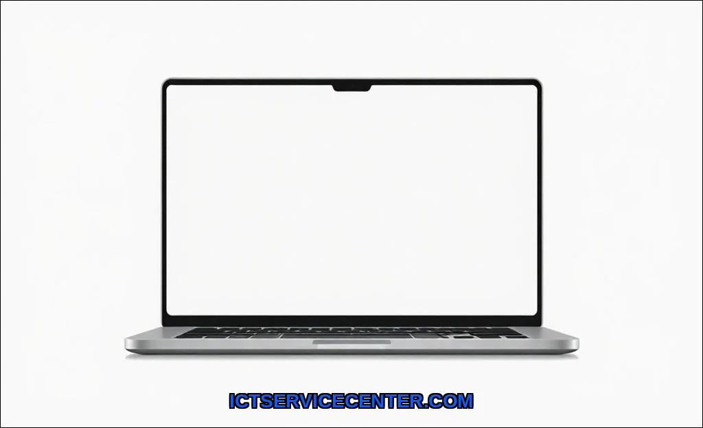 Clean vector illustration of fix laptop screen lin