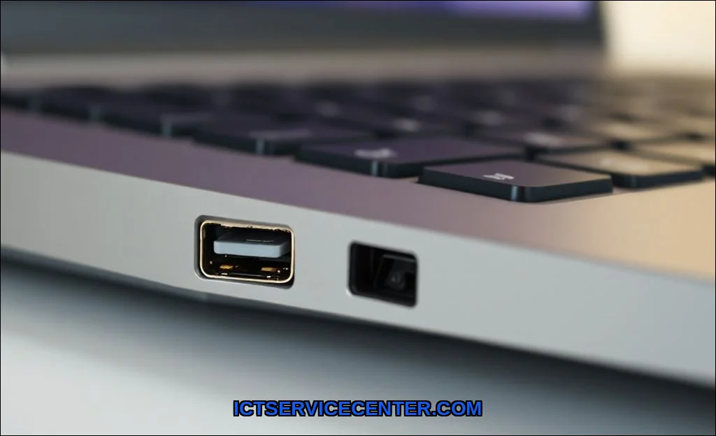 Clean vector illustration of fix usb port not work