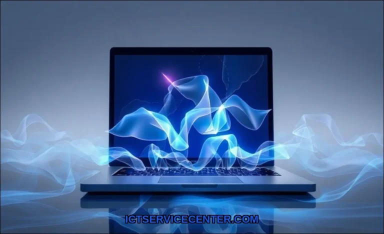 Clean vector illustration of improve laptop coolin