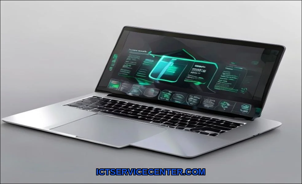 Clean vector illustration of maintain laptop batte