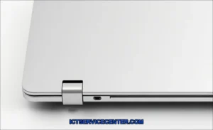 Clean vector illustration of maintain laptop hinge