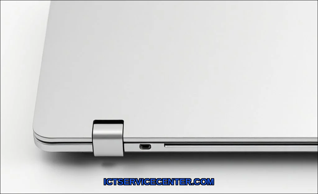 Clean vector illustration of maintain laptop hinge