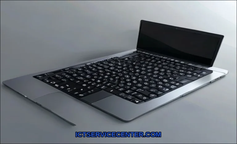 Clean vector illustration of maintain laptop keybo