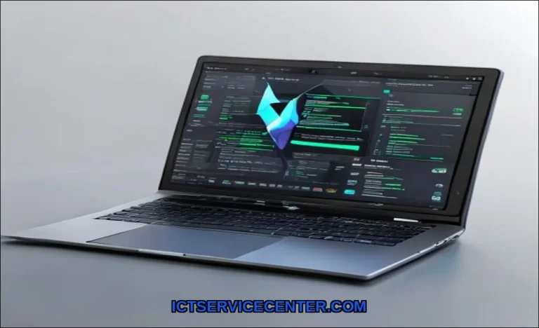 Clean vector illustration of maintain laptop opera