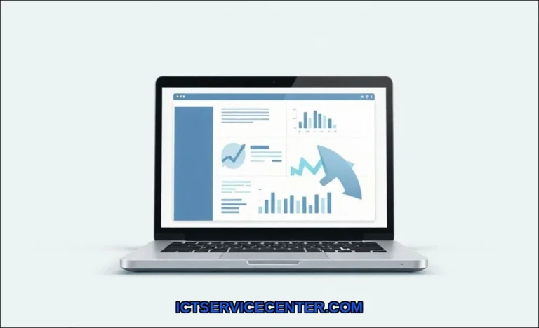 Clean vector illustration of manage laptop storage