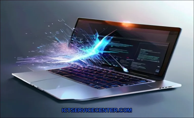 Clean vector illustration of prevent laptop slowdo