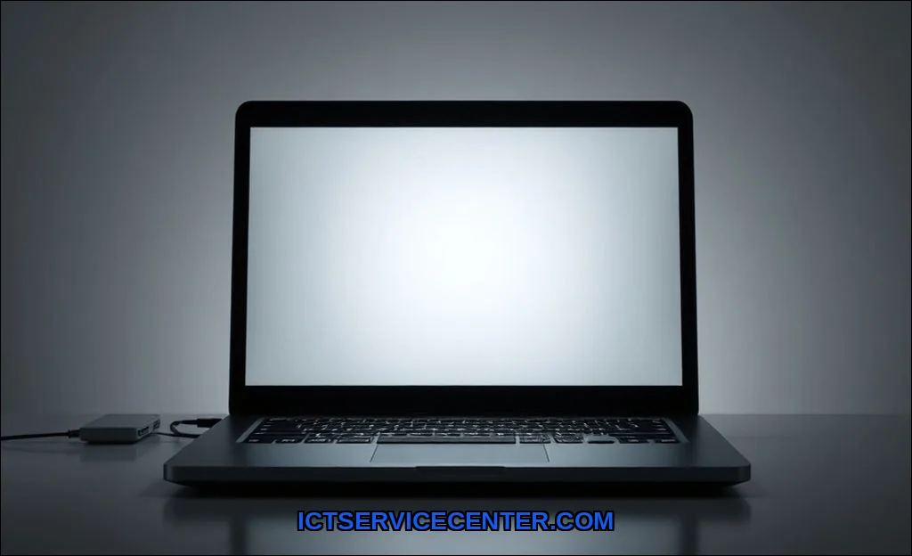 Clean vector illustration of repair laptop backlig