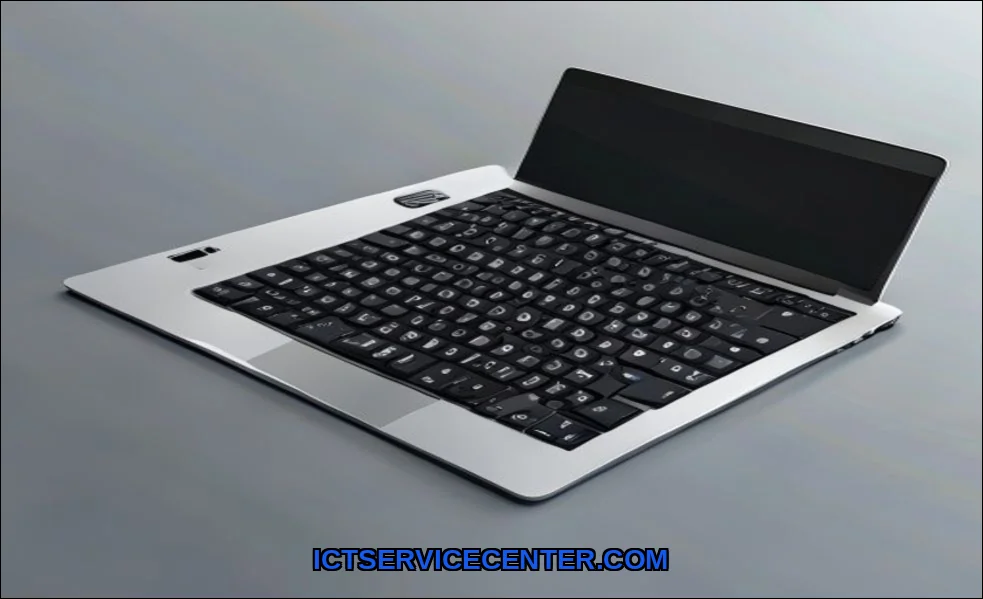 Clean vector illustration of replace laptop keyboa