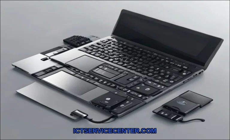 Clean vector illustration of replace laptop ports