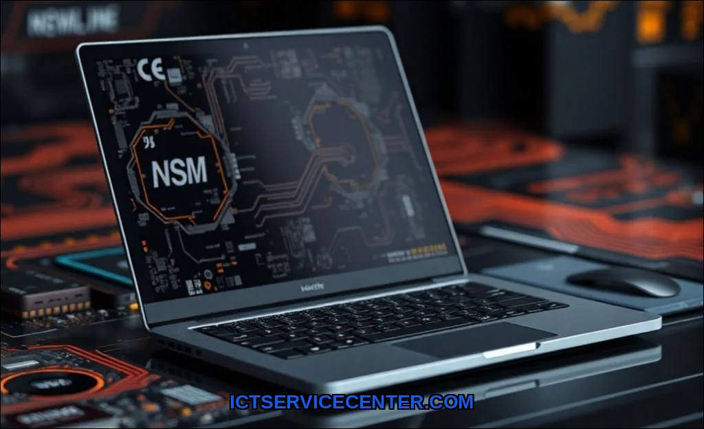 Clean vector illustration of replace nvme ssd in l