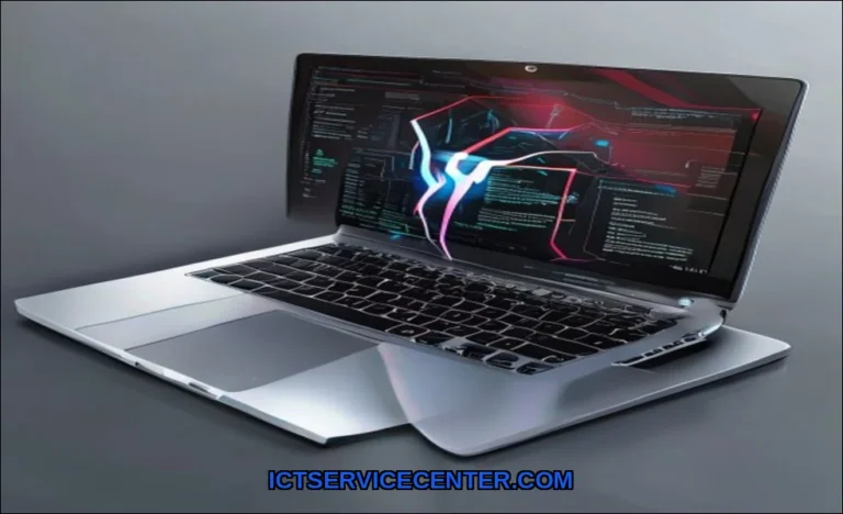 Clean vector illustration of scan laptop for malwa