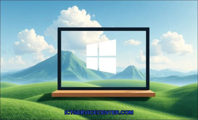 Clean vector illustration of how windows os works