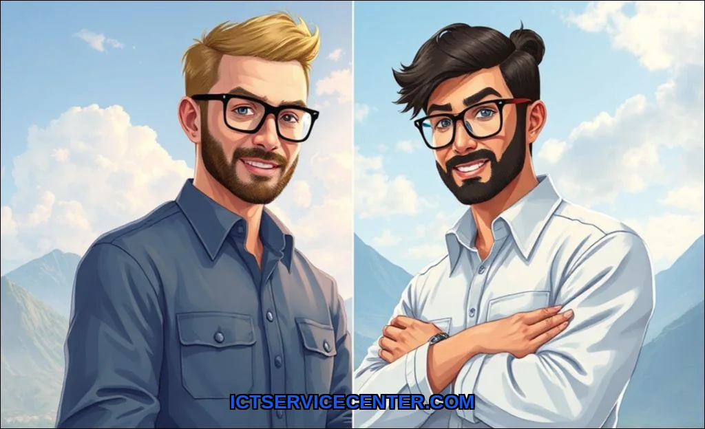 Clean vector illustration of integrated vs dedicat