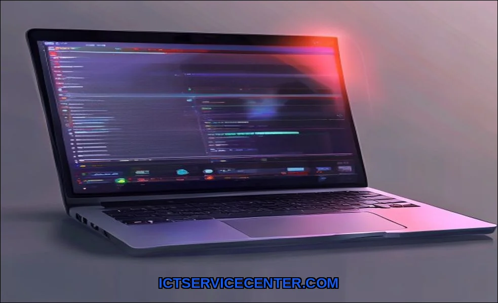Clean vector illustration of laptop audio delay pr