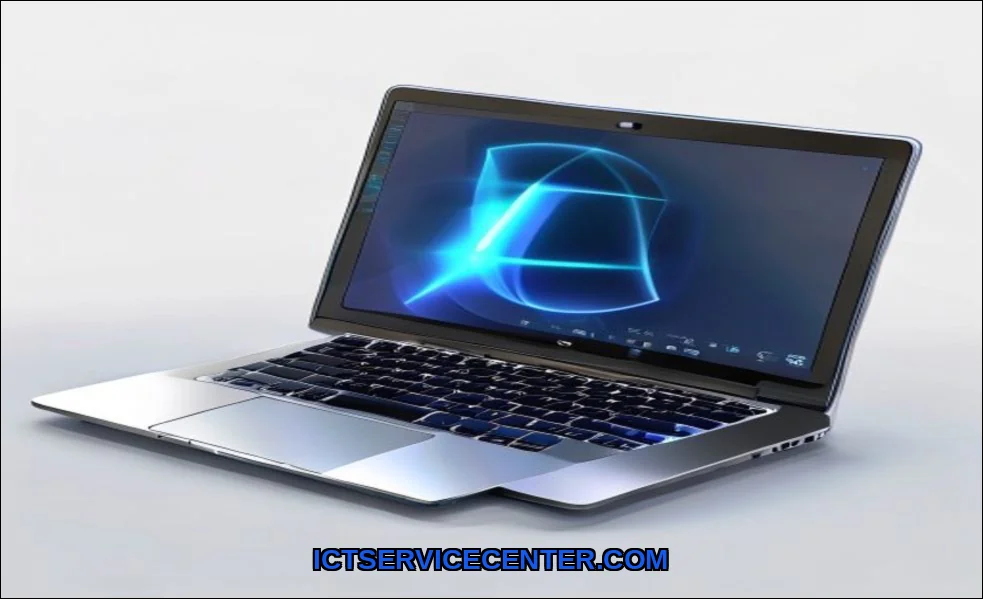 Clean vector illustration of laptop bluetooth not 